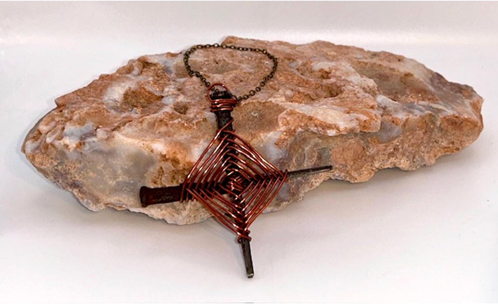 Mor-Rioghain Talisman Wall Decor - Iron Protection Cross - Home and Self Protection - Hand Forged 1800’s Nails