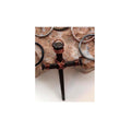 Hand Forged Iron Nail Cross Keyring - Rustic Christian Gift, 6th Anniversary (Set of 2) - FREE GIFT BOX