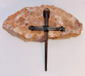 Hand Forged Iron Nail Cross – Rustic Christian Wall Decor - Housewarming Gift - Easter - Anniversary - Christmas - Birthday - Strong Faith