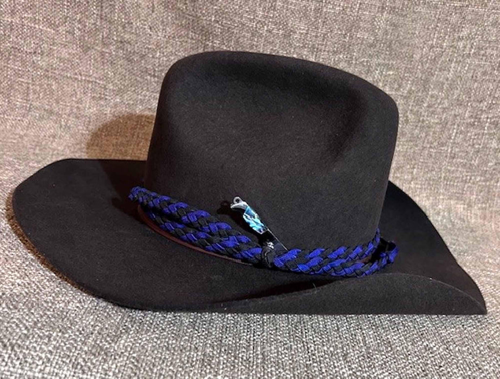 Mini Hat Knife - Abalone Shell Folding Knife  -Sharp Blade - Stainless Steel Statement Knife - Cowboy Hat His Her GIFT BOX FREE